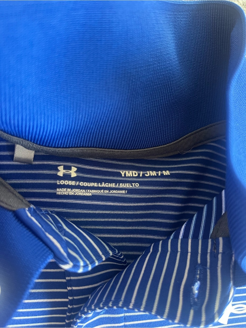 BASICALLY NEW: Set of 3 Under Armour Polo Shirts - Blue / Navy - Picture 3 of 7